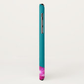 Aangepaste roze glitter en Aqua Sparkly Unicorn Case-Mate iPhone Case (Achterkant/links)