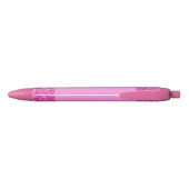 Aangepaste Roze Glitter Persoonlijke Sjabloon Meis Rode Inkt Pen (Achterkant)