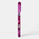 Aangepaste Roze Glitterende Diamanten Hart Patroon iPhone Hoesje (Rechterkant)