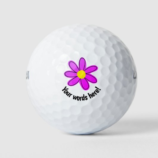 Aangepaste roze golf balls golfballen (Voorkant)