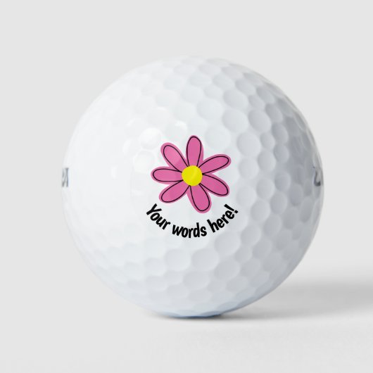 Aangepaste roze golf balls golfballen (Voorkant)