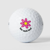 Aangepaste roze golf balls golfballen (Voorkant)