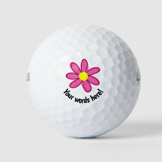 Aangepaste roze golf balls golfballen (Voorkant)