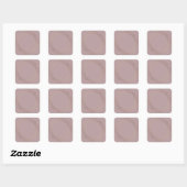 Aangepaste Roze Goud Blank Elegante Sjabloon Moder Vierkante Sticker (Vel)