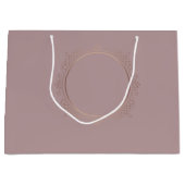Aangepaste Roze Goud Elegante Trendy Lege Sjabloon Groot Cadeauzakje (Voorkant)
