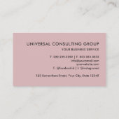 Aangepaste Roze Goud Wit Glitter Professional Visitekaartje (Achterkant)