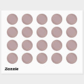 Aangepaste Roze Gouden Blanco Sjabloon Voeg Uw Tek Ronde Sticker (Vel)