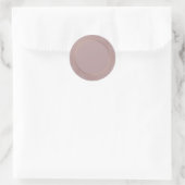 Aangepaste Roze Gouden Blanco Sjabloon Voeg Uw Tek Ronde Sticker (Tas)