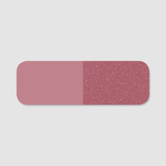 Aangepaste Roze Gouden Dubbele Textuur Tag (Voorkant)