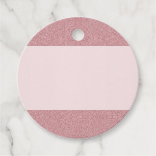 Aangepaste Roze Gouden Glitter Uiterlijk Lege Sjab Bedankjes Labels