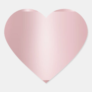 Aangepaste Roze Gouden Lege Sjabloon Modern Elegan Hart Sticker