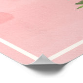 Aangepaste roze goudolietoren - 16 jaar oud poster (Hoek)