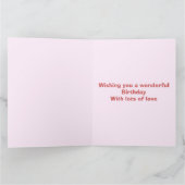 Aangepaste roze griekgriekprik Kaart (Binnen)