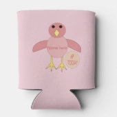 Aangepaste roze griekgriekprik Koelbox Blikjeskoeler (Achterkant)