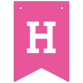 Aangepaste roze Happy Birthday Party Bunting Banne Vlaggetjes (Tweede vlag)