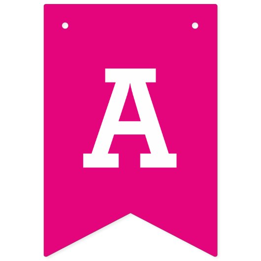 Aangepaste roze Happy Birthday Party Bunting Banne Vlaggetjes (Derde vlag)