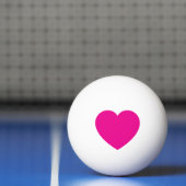 Aangepaste Roze Hart Ping Pong Bal – Romantische T Pingpongbal (Net)