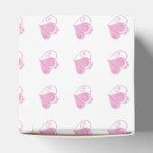 Aangepaste roze harten voor voetvakken bedankdoosjes (Bovenkant)