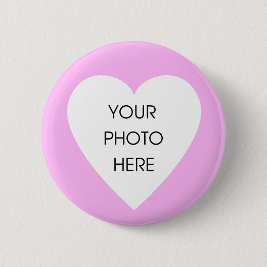 Aangepaste roze hartrand ... - Gepersonaliseerd Ronde Button 5,7 Cm (Voorkant)