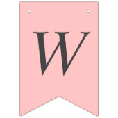 Aangepaste Roze Huwelijksaanzoek Thuis Wil Je Met  Vlaggetjes (Tweede vlag)