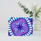 Aangepaste Roze Ijsbloem Ansichtkaarten Briefkaart (Staand voorkant)
