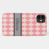 Aangepaste roze iPhone draagtas voor alle modellen Case-Mate iPhone Case (Achterkant (horizontaal))