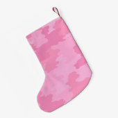Aangepaste roze kerststouwing in Camouflage Kleine Kerstsok (Achterkant (Hangend))