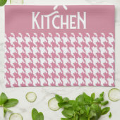 Aangepaste roze keukenhanddoek (Gevouwen)