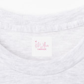 Aangepaste roze kledinglabel voor handgemaakt item labels (Aangebracht)