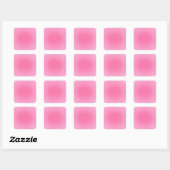 Aangepaste roze kleur elegante lege sjabloon vierkante sticker (Vel)