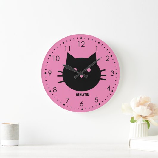 Aangepaste roze koffer grote klok (Huis)