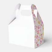Aangepaste roze lente bloemen favor doos bedankdoosjes (Achterkant)