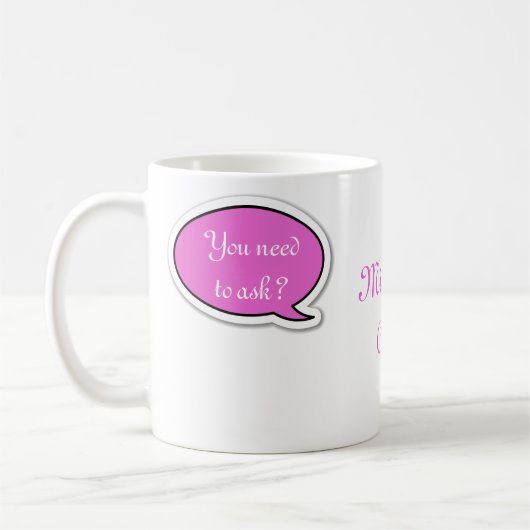 Aangepaste roze luidsprekerbundel koffiemok (Links)