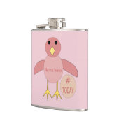 Aangepaste roze meisekuikerfles heupfles (Links)