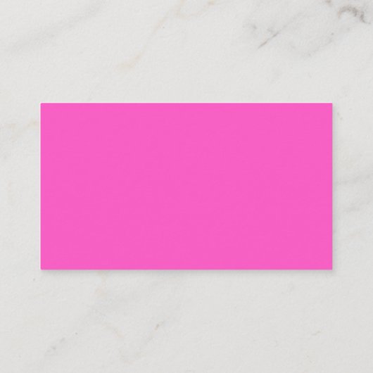 Aangepaste roze moderne minimalistische elke kleur visitekaartje (Achterkant)
