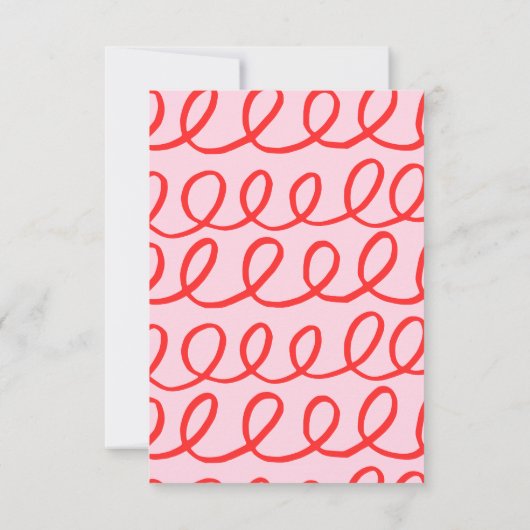 Aangepaste roze notiecards bedankkaart (Achterkant)