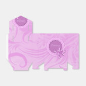 Aangepaste roze opgerolde Lijst voordoos Bedankdoosjes (Uitgevouwen)