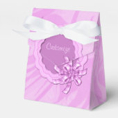 Aangepaste roze opgerolde Lijst voordoos Bedankdoosjes (Voorkant Zijde)