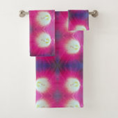 Aangepaste roze Paarse badhanddoek set Bad Handdoek (Insitu)