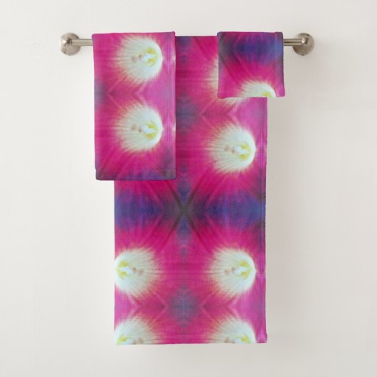 Aangepaste roze Paarse badhanddoek set Bad Handdoek (Insitu)