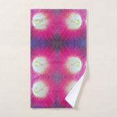 Aangepaste roze Paarse badhanddoek set Bad Handdoek (Handdoek)