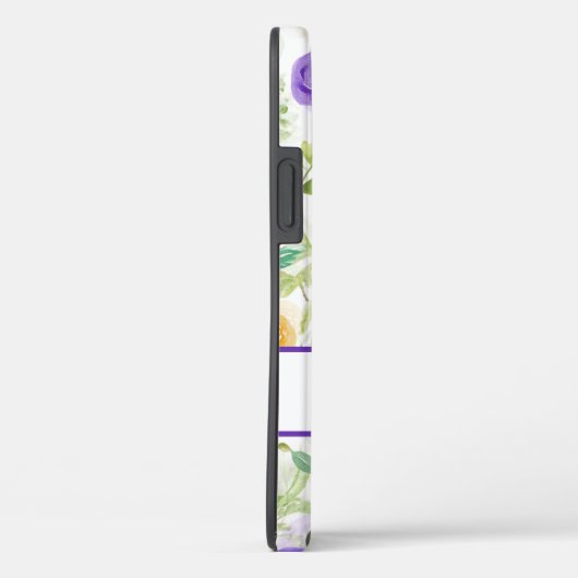 Aangepaste roze Paarse Floral Case-Mate iPhone Case (Achterkant / Rechts)