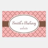 Aangepaste roze patroon Stickers (Voorkant)