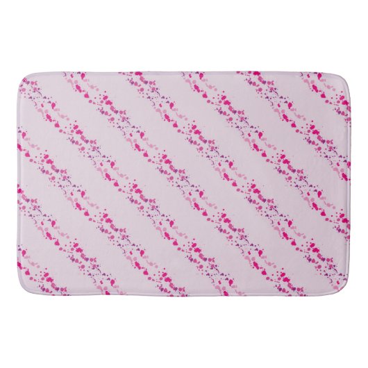 Aangepaste roze patroonplaat badmat (Voorkant)