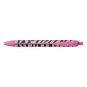Aangepaste roze pen en zwarte zebrastripes (Achterkant)