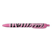 Aangepaste roze pen en zwarte zebrastripes (Bodem)