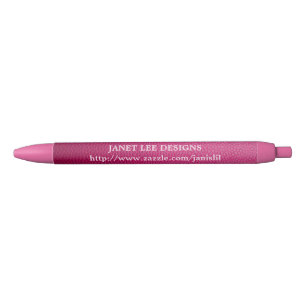 Aangepaste roze pen met textuur