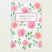 Aangepaste roze platenmachine planner (Voorkant)