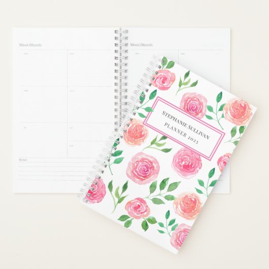 Aangepaste roze platenmachine planner (Display)