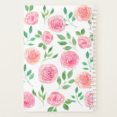 Aangepaste roze platenmachine planner (Achterkant)